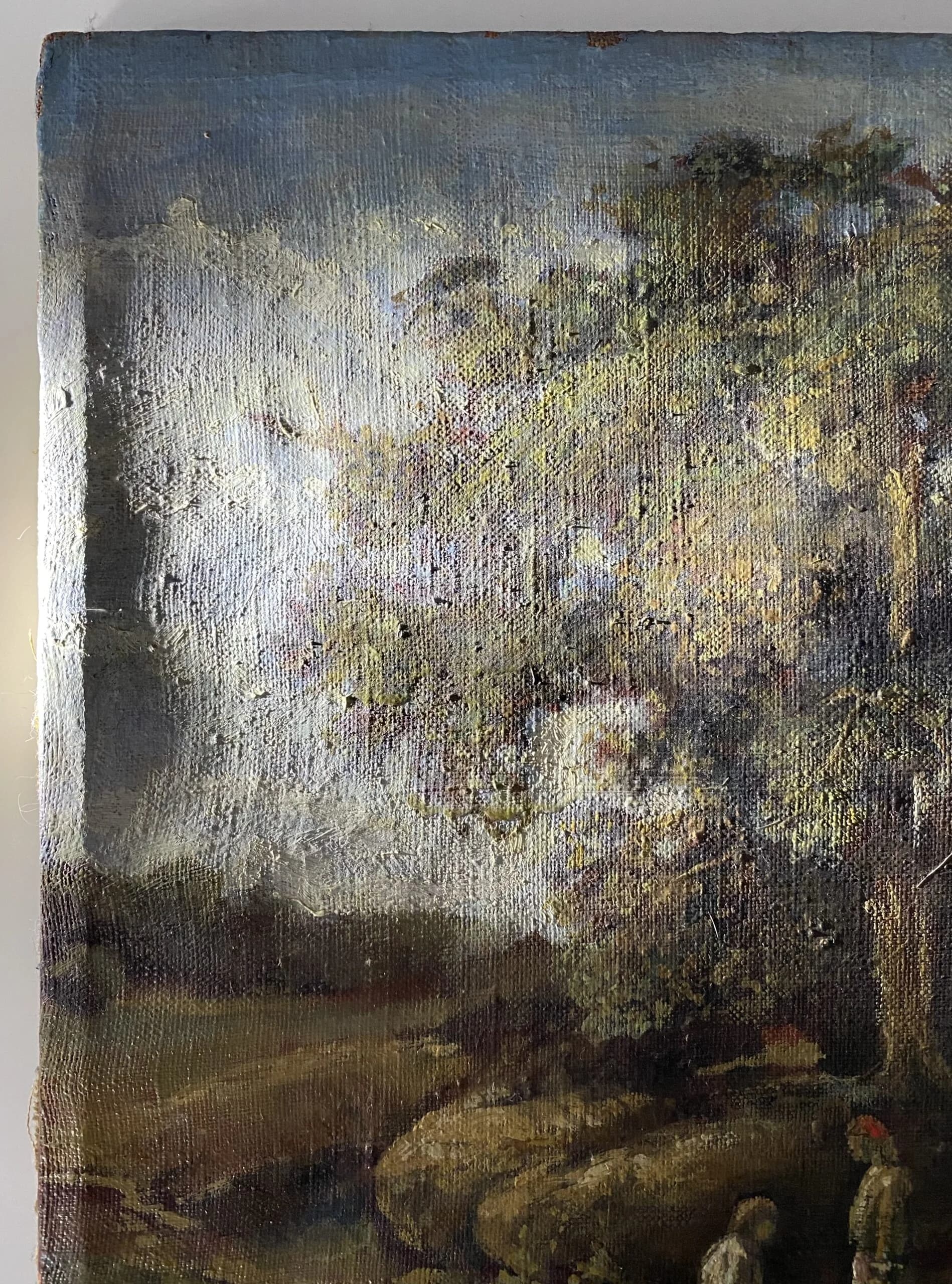 Landscape with a tree and figures - detal 5