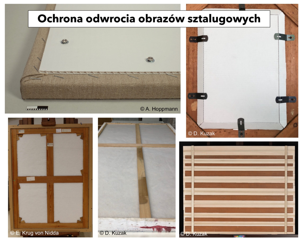 Reverse protection of easel paintings. Materials, methods, and conservation strategies